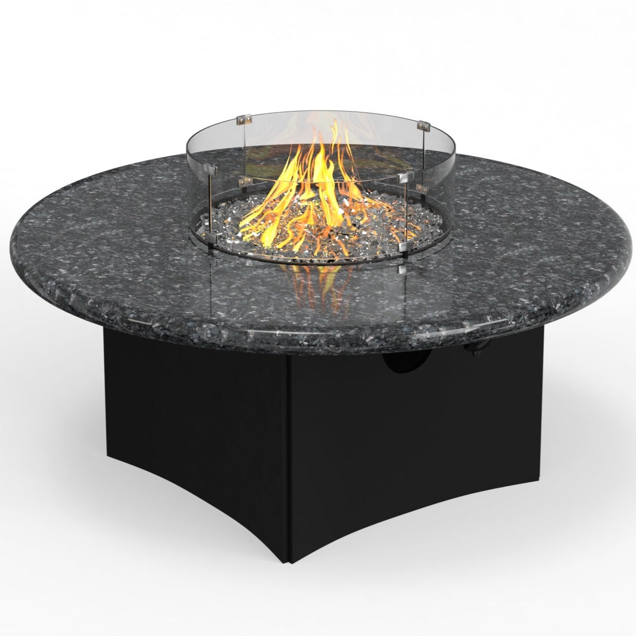 Oriflamme Gas Fire Pit Table Blue Pearl Granite All Backyard Fun