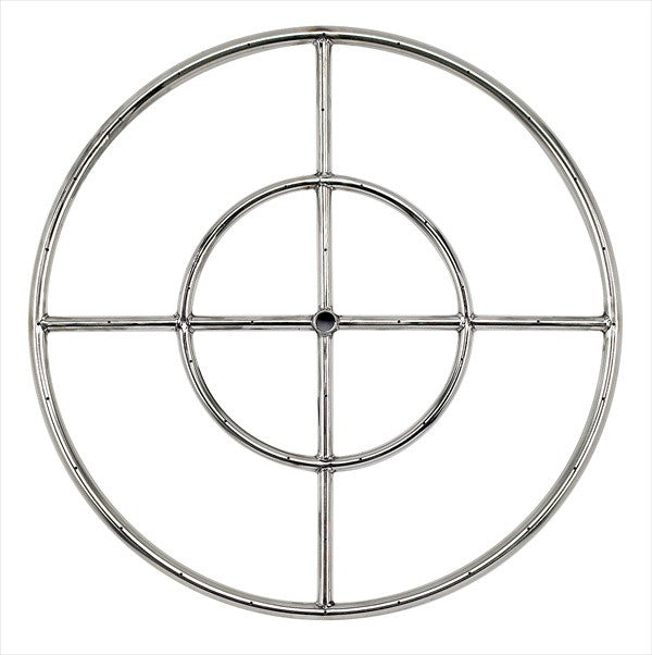 24" Stainless Steel Fire Pit Ring Burner