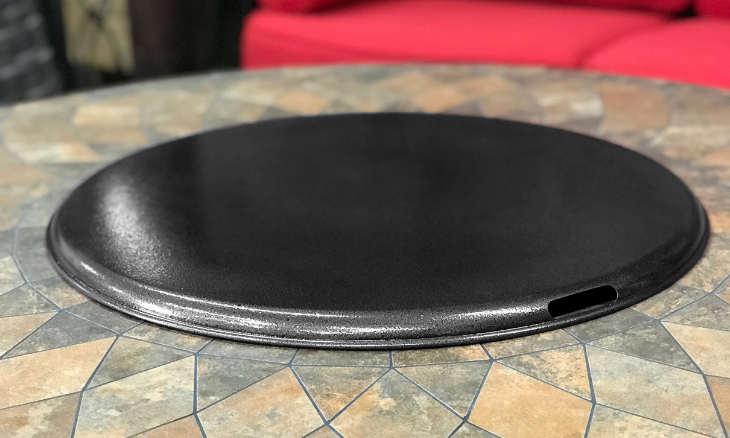 Fire Table Fire Pit Metal Lid Cover- Black
