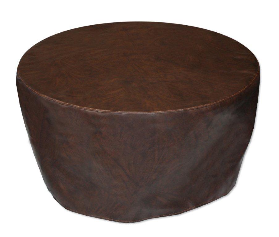 42" Round Fire Pit or Fire Table Cover - Brown