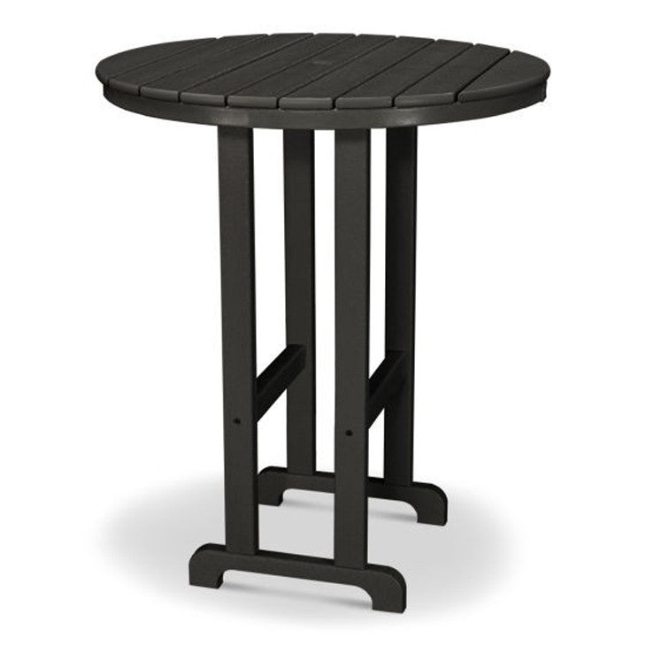 POLYWOOD Round 36" Bar Table All Backyard Fun