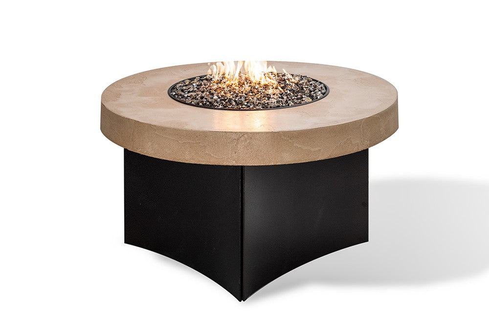 Oriflamme Gas Fire Pit Table Tuscan Stone All Backyard Fun