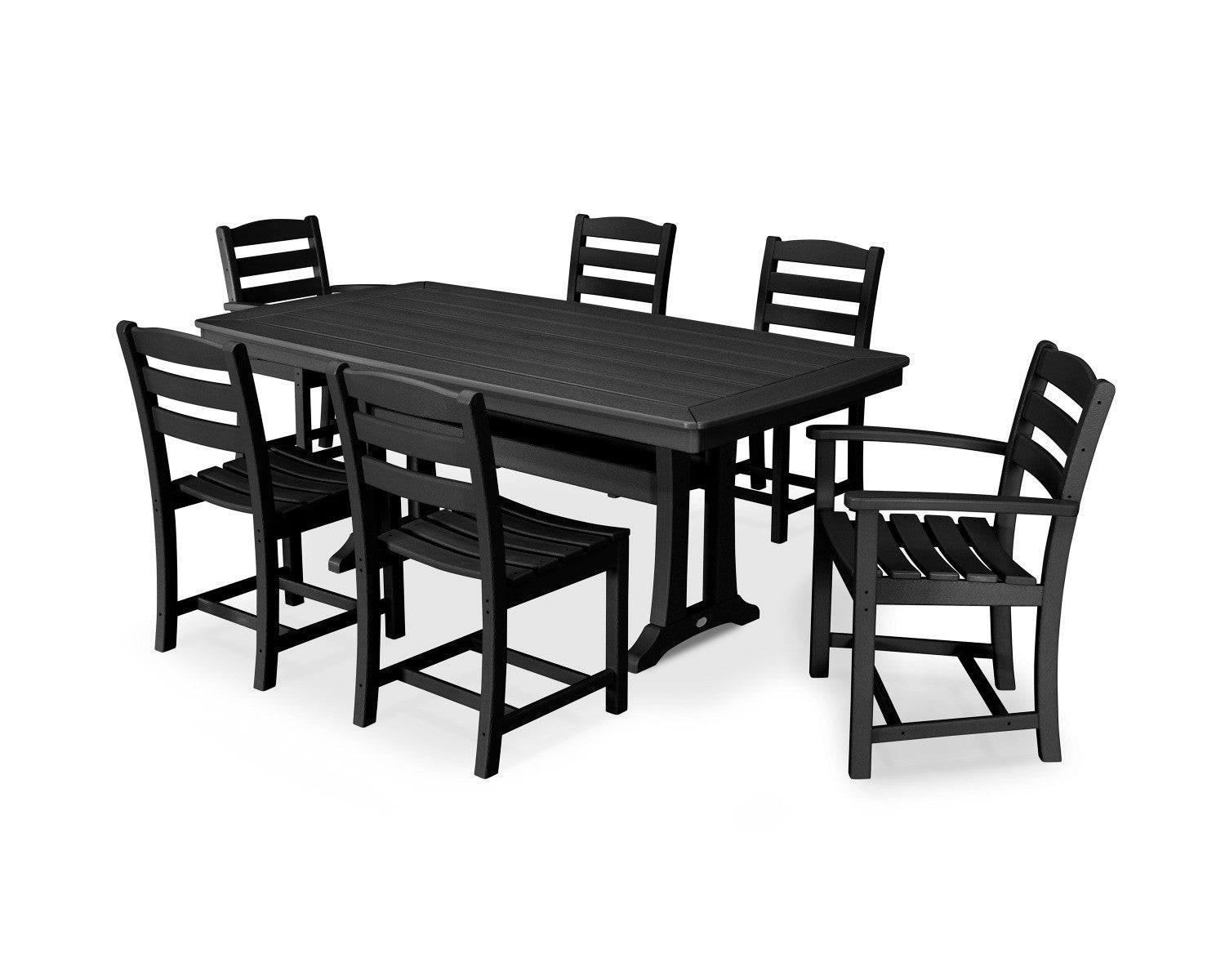 POLYWOOD 7 Piece La Casa Dining Set All Backyard Fun