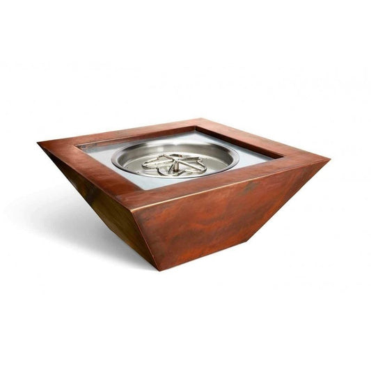 Sierra Smooth Copper Gas Fire Pit Bowl Fire Pit
