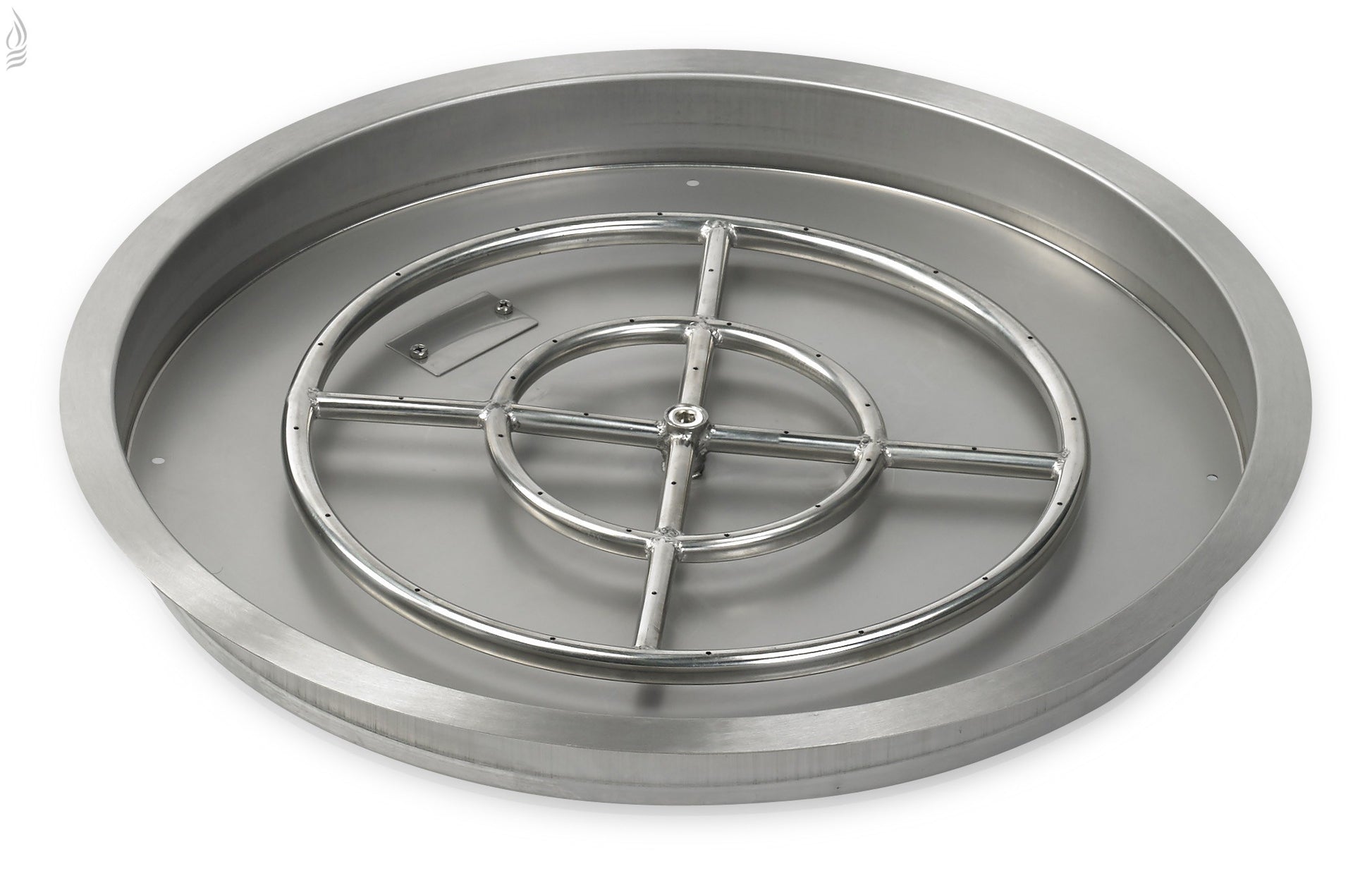 19" Round Stainless Steel Drop-In Fire Pit Pan
