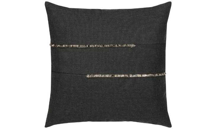 Elaine Smith Outdoor Micro Fringe Carbon Pillow