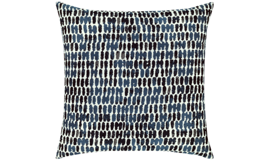 Elaine Smith Outdoor Thumbprint Indigo Pillow