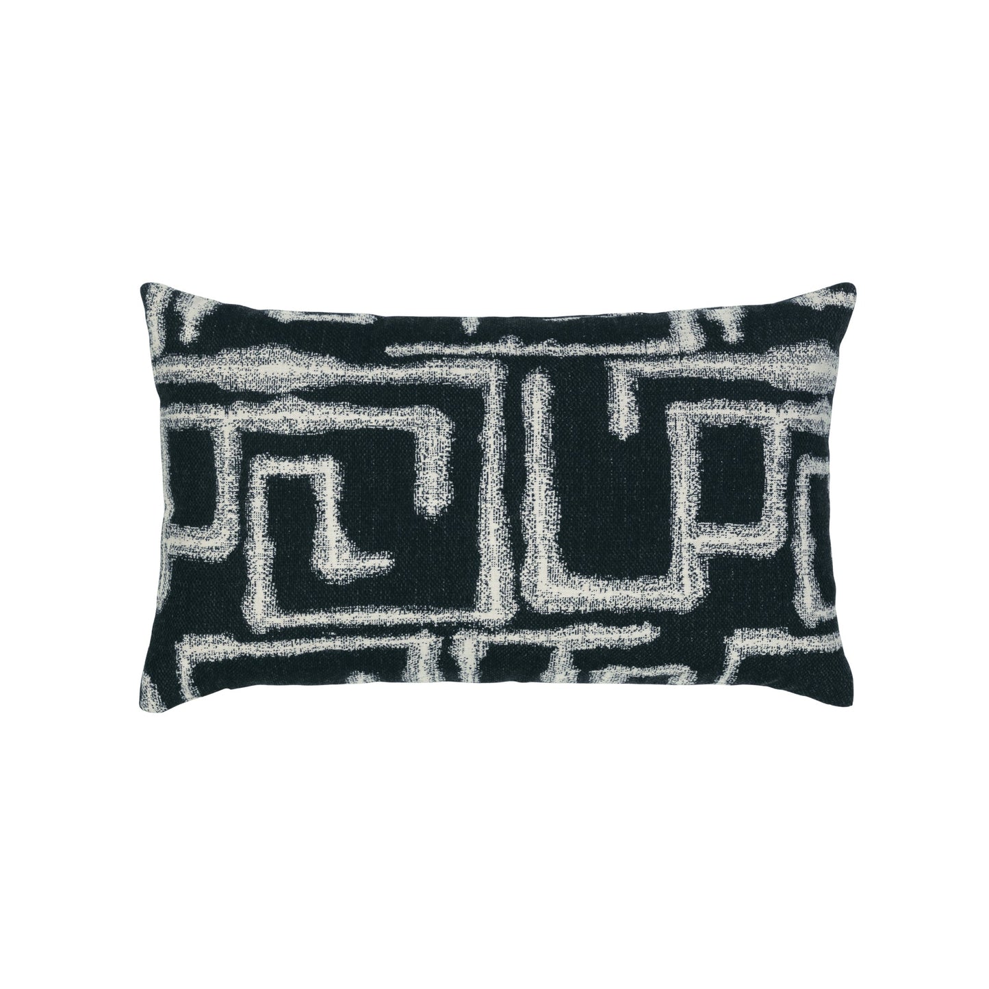 Elaine Smith Kasai Ebony Outdoor Pillow 12" x 20"