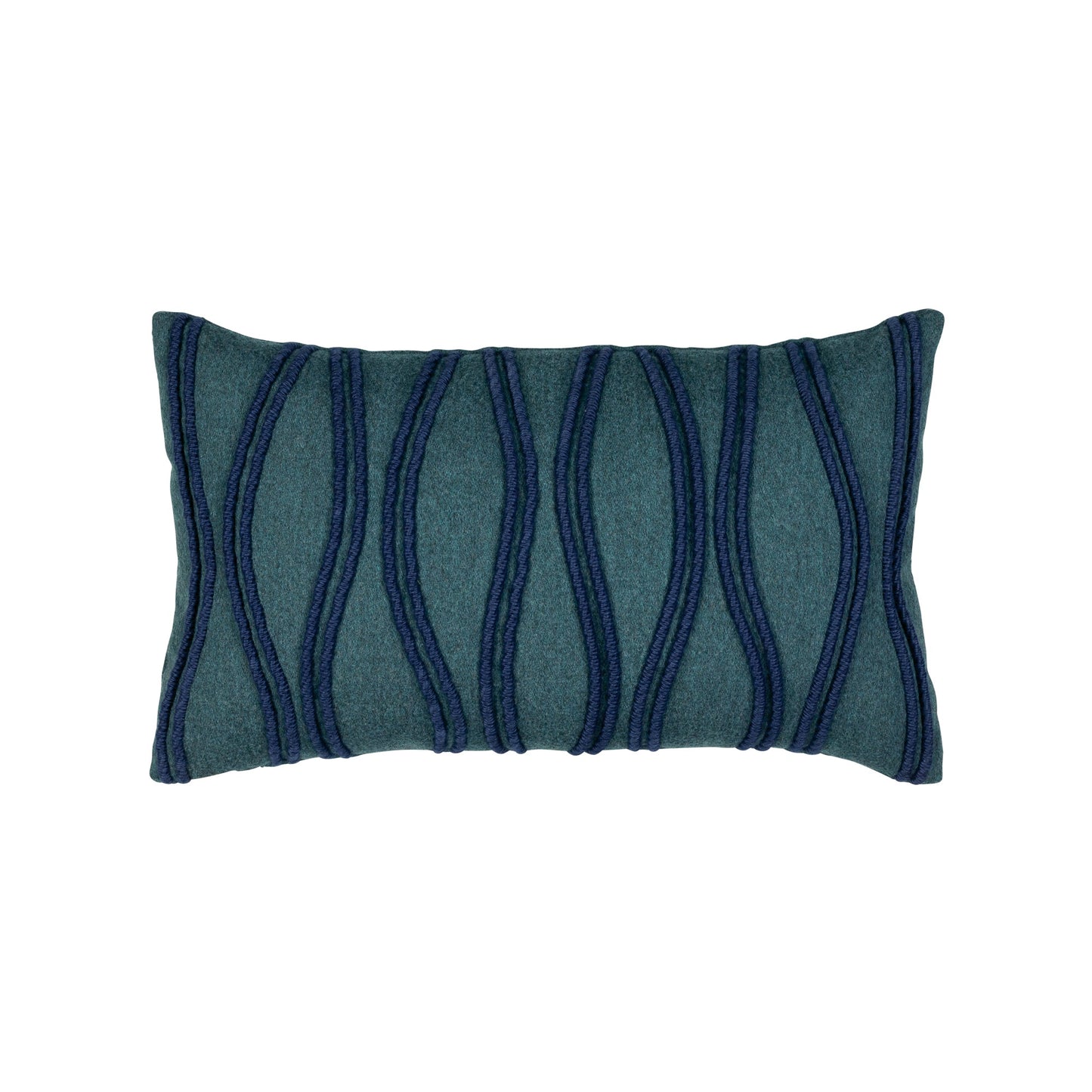 Elaine Smith Ripple Deep Sea Outdoor Pillow 12" x 20"