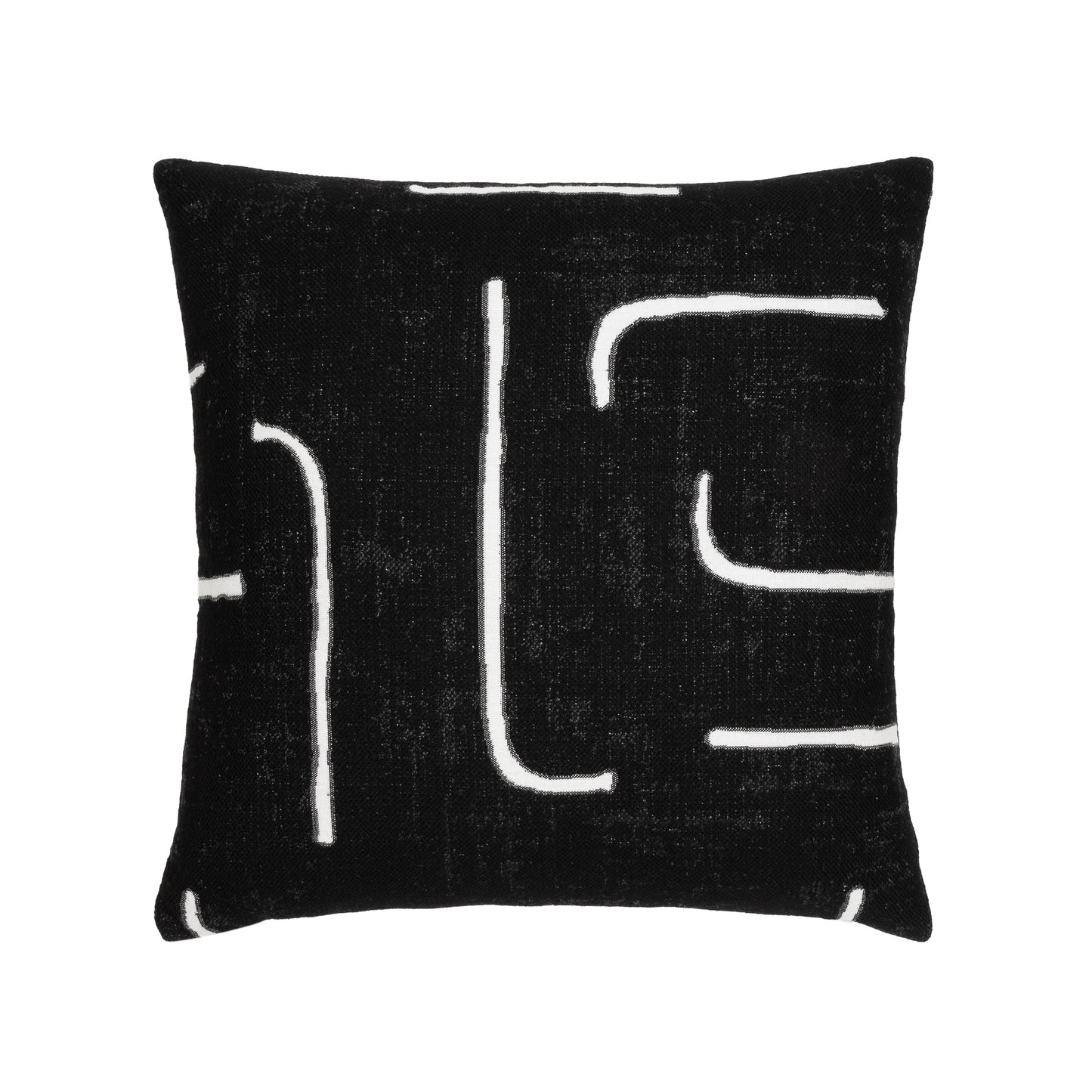 Elaine Smith Instinct Ebony Outdoor Pillow 20" x 20"