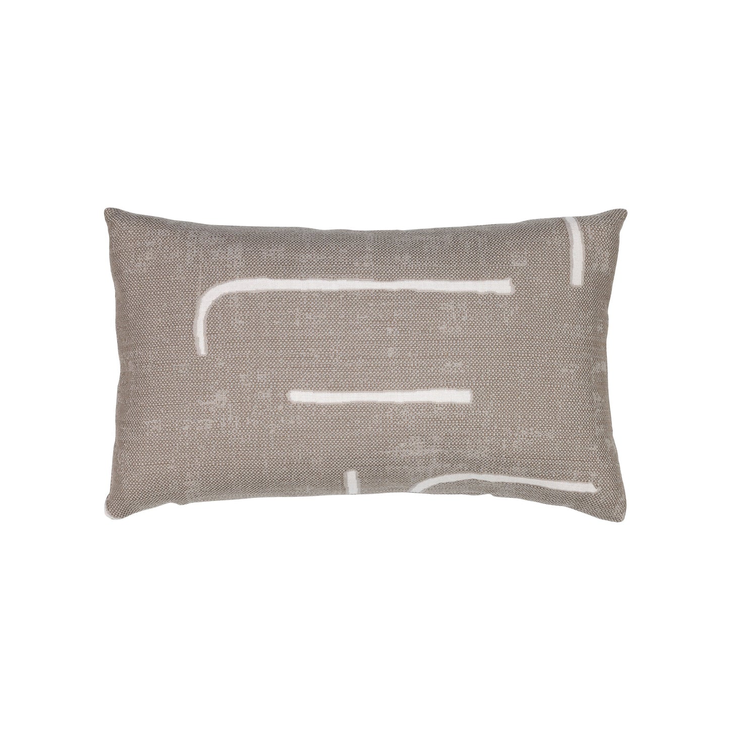 Elaine Smith Instinct Taupe Outdoor Pillow 12" x 20"