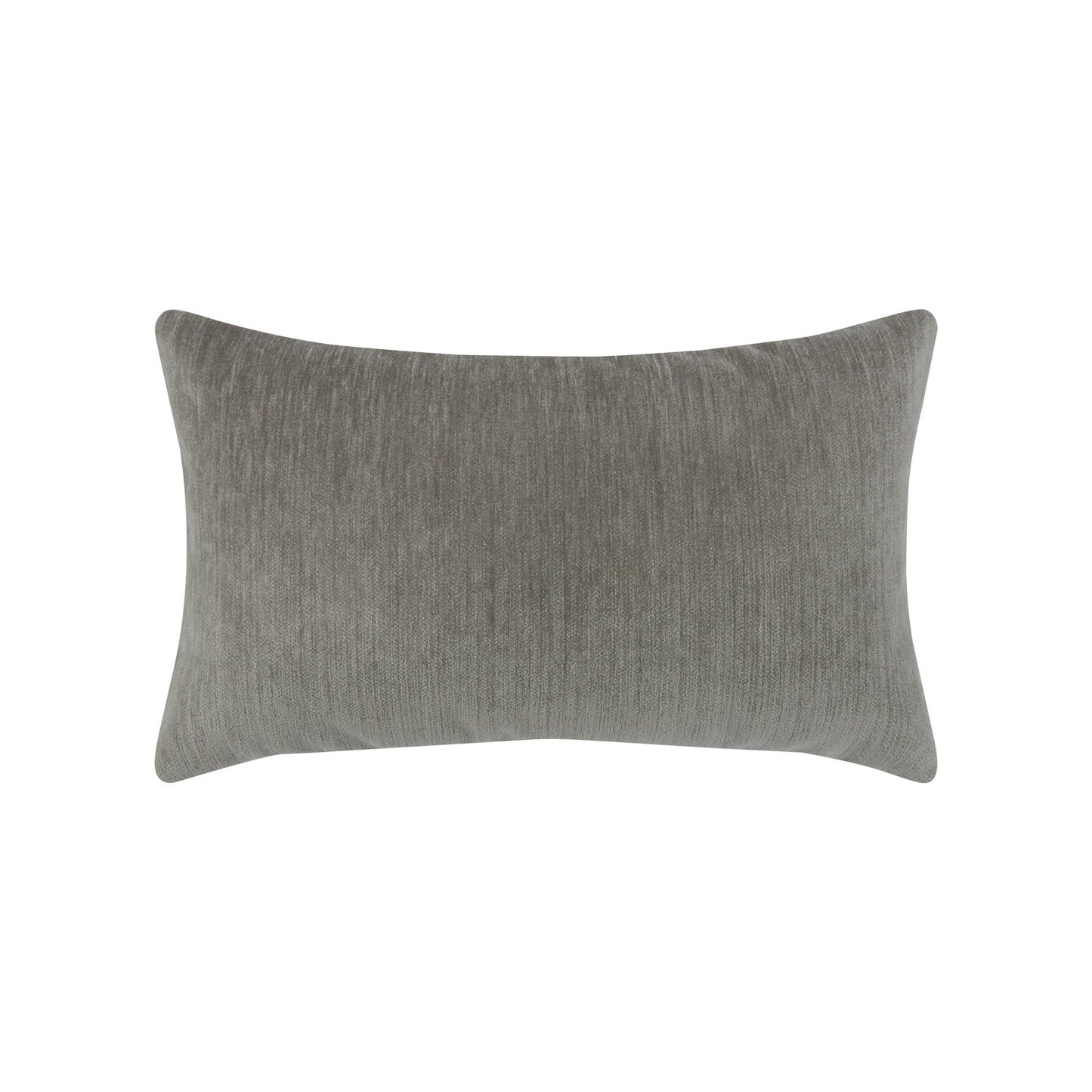 Elaine Smith Luxe Velour Pewter Outdoor Pillow 12" x 20"