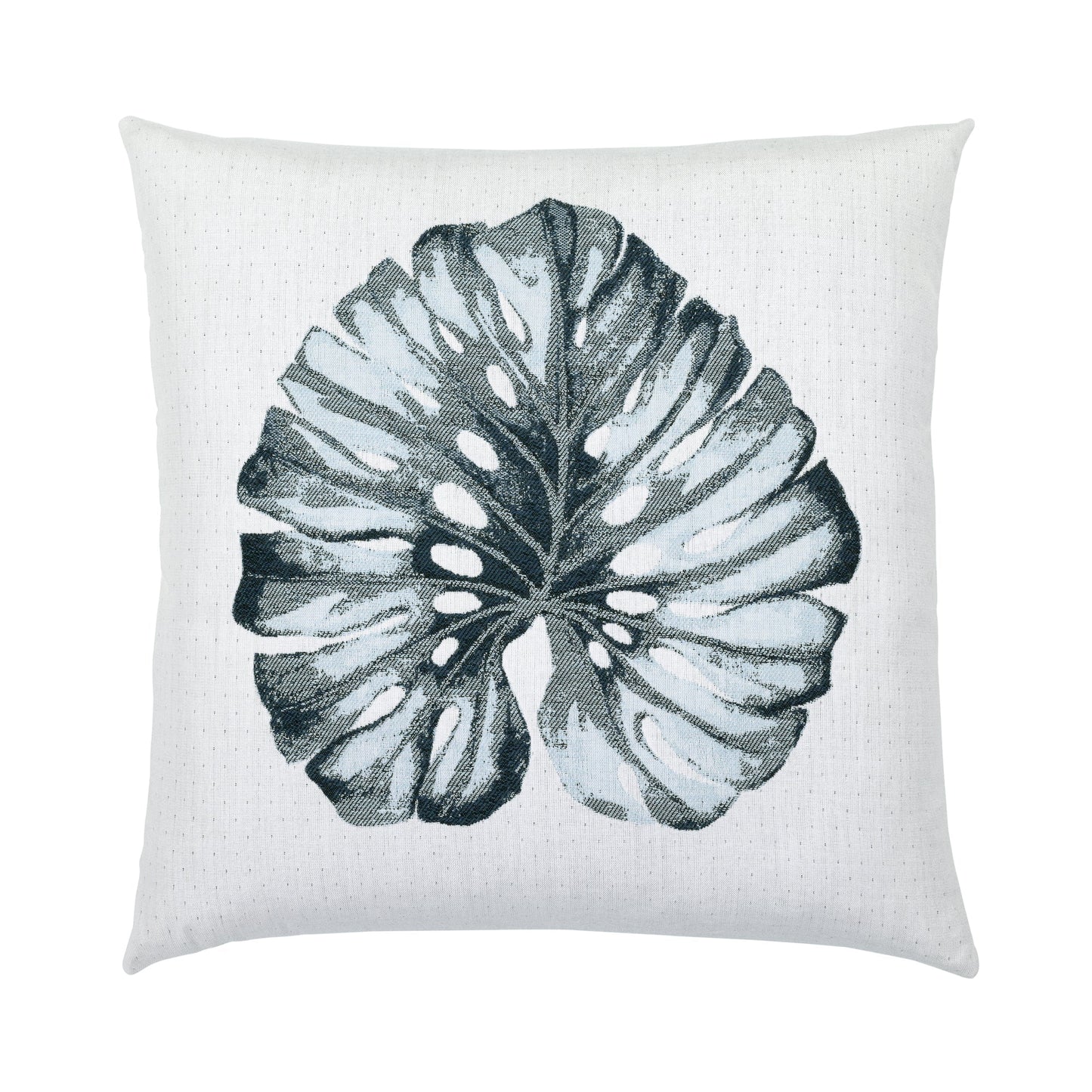 Elaine Smith Leaf Denim Outdoor Pillow 22" x 22"