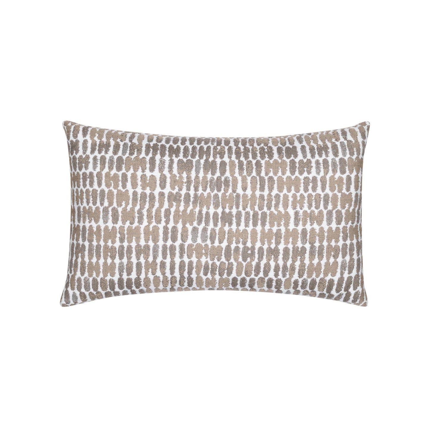 Elaine Smith Thumbprint Latte Outdoor Pillow 12" x 20"