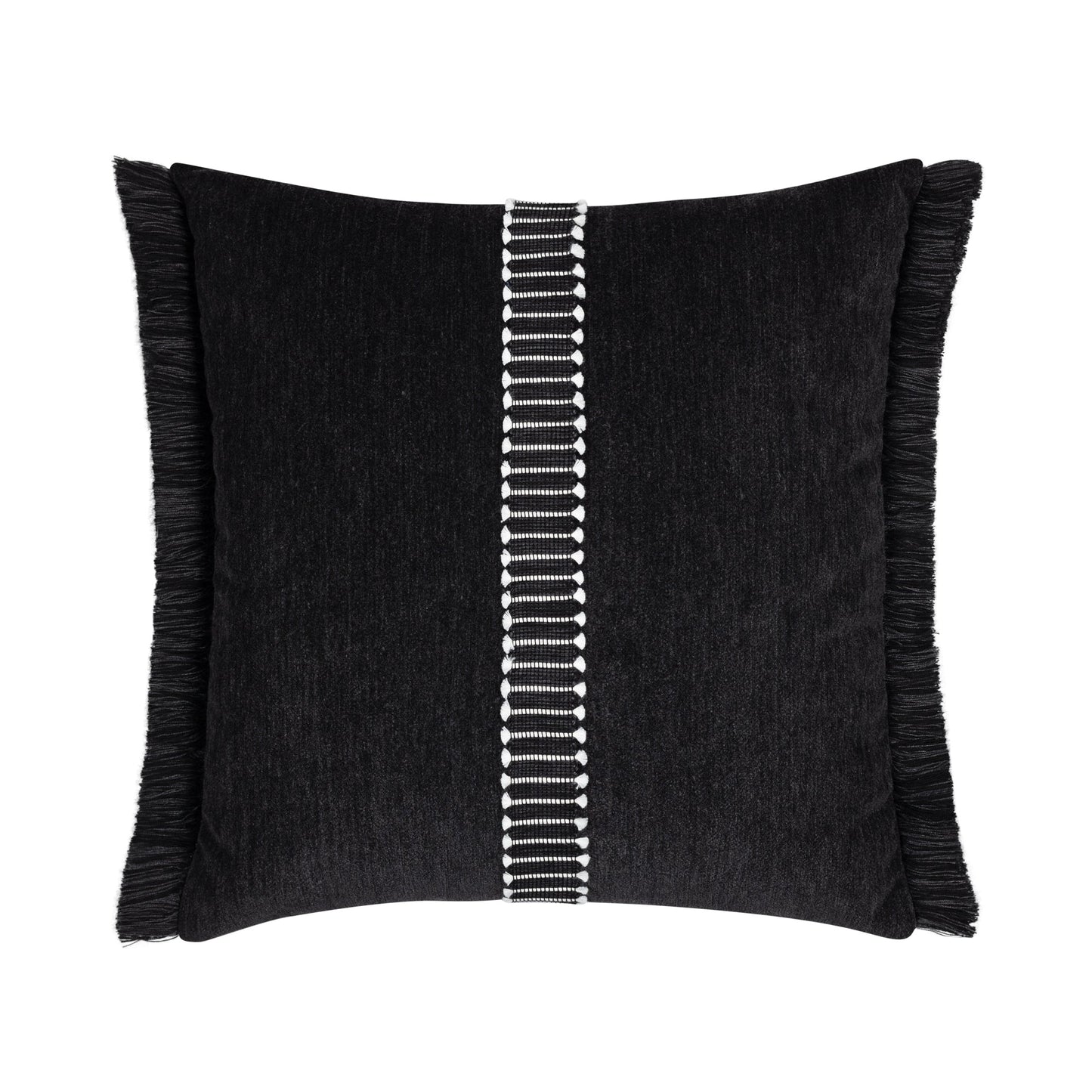 Elaine Smith Splendor Charcoal Outdoor Pillow 20" x 20"