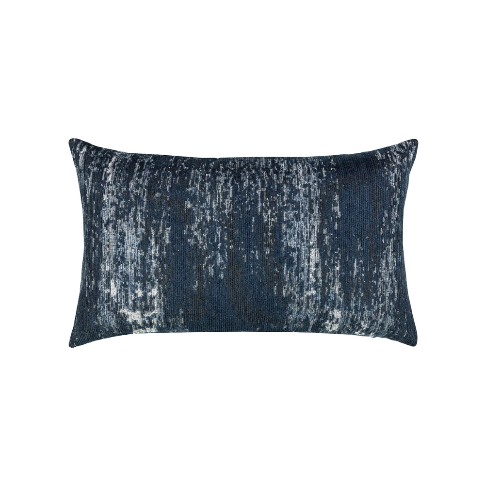 Elaine Smith Outdoor Distressed Indigo Lumbar