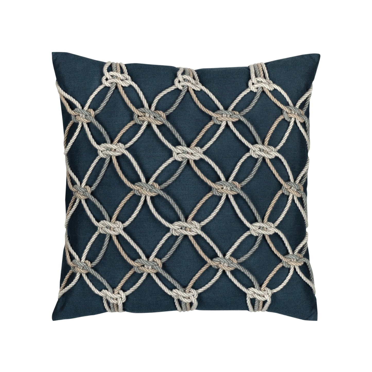 Elaine Smith Indigo Rope Outdoor Pillow 20" x 20"