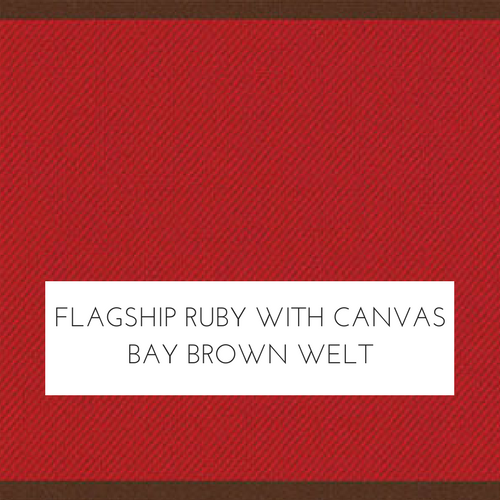 Flagship Ruby with Canvas Bay Brown Welt