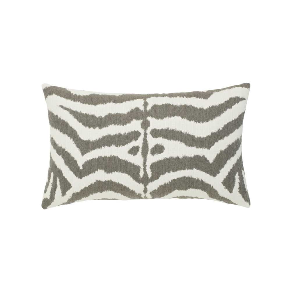 Elaine Smith Outdoor Zebra Gray Lumbar