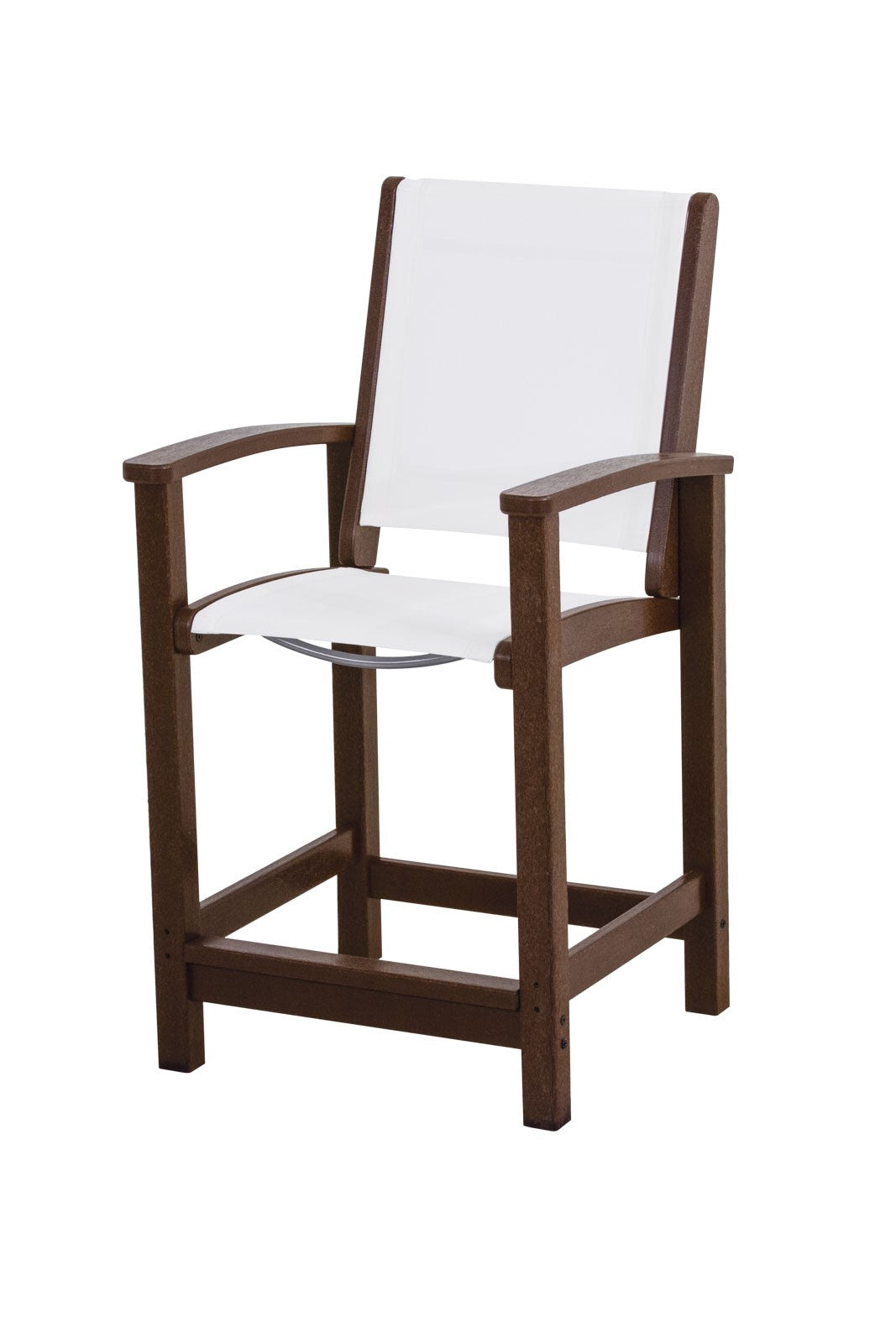Coastal Counter Chair recycled plastic Polywood outdoor furniture teak