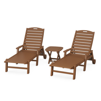 Polywood Nautical 3-Piece Chaise Set