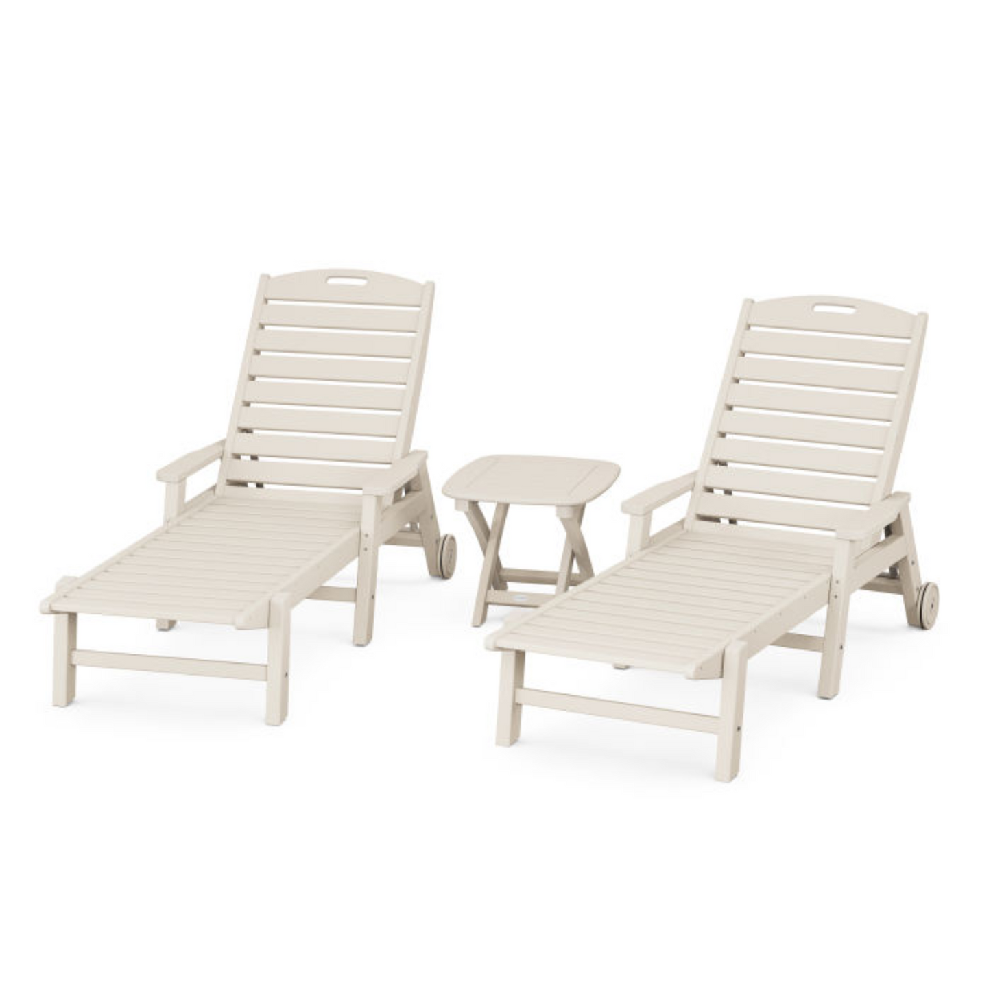 Polywood Nautical 3-Piece Chaise Set