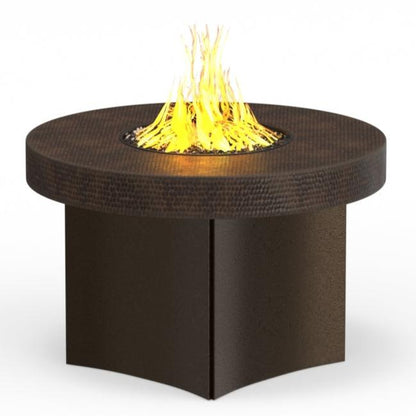 Oriflamme Mini 32'' Hammered Copper Fire Pit Table