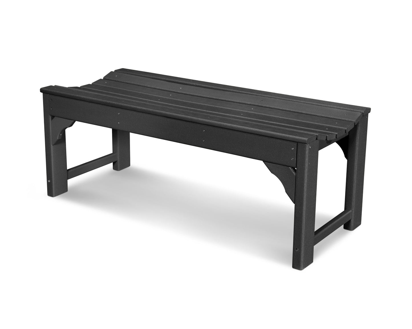 POLYWOOD Traditional Garden 48" Backless Bench
