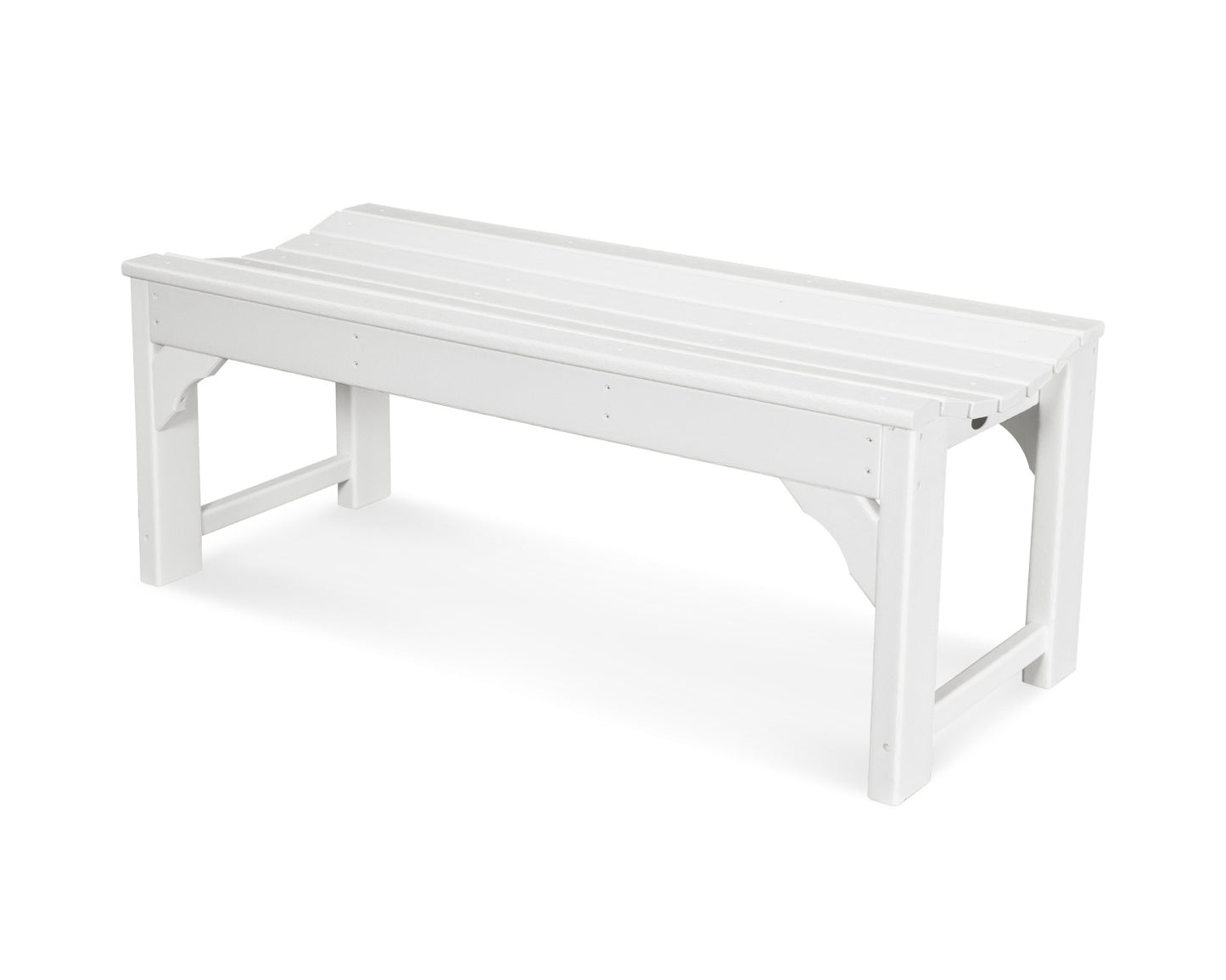 POLYWOOD Traditional Garden 48" Backless Bench