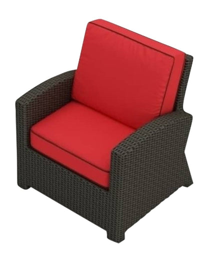 Cabo Club Chair- Flagship Ruby Red w/ Cocoa Welt