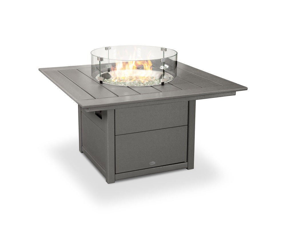 POLYWOOD 42 inch Square Fire Pit Table