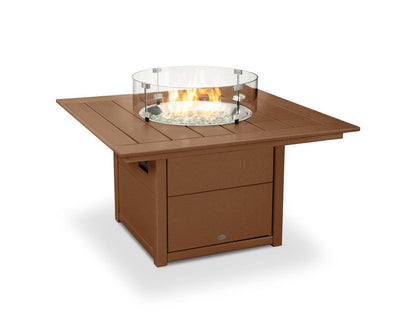 POLYWOOD 42 inch Square Fire Pit Table