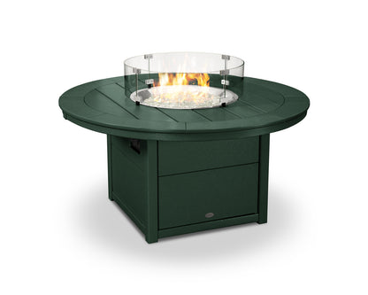 POLYWOOD 48 Inch Round Fire Pit Table