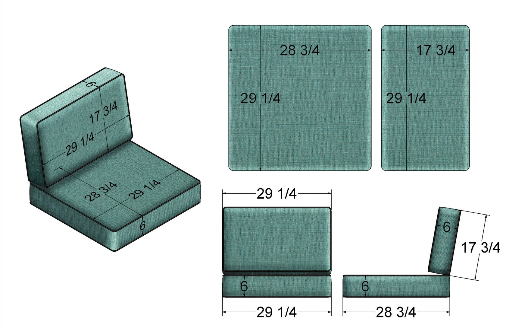 Malibu Right Side Arm Replacement Cushions All Backyard Fun