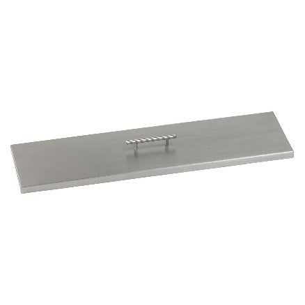 Stainless steel linear fire table cover