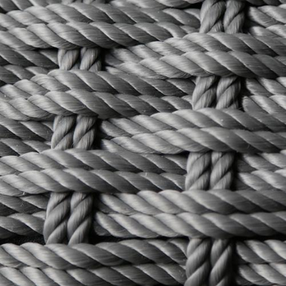 Grey polypropylene rope