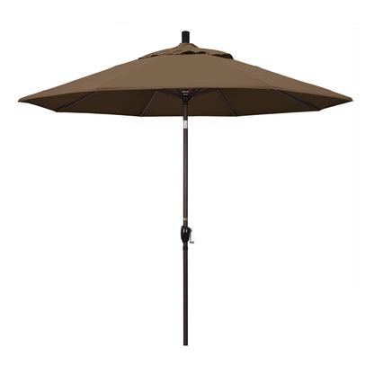 9' Market Style Outdoor Umbrella with Wind Vent Canvas Cocoa