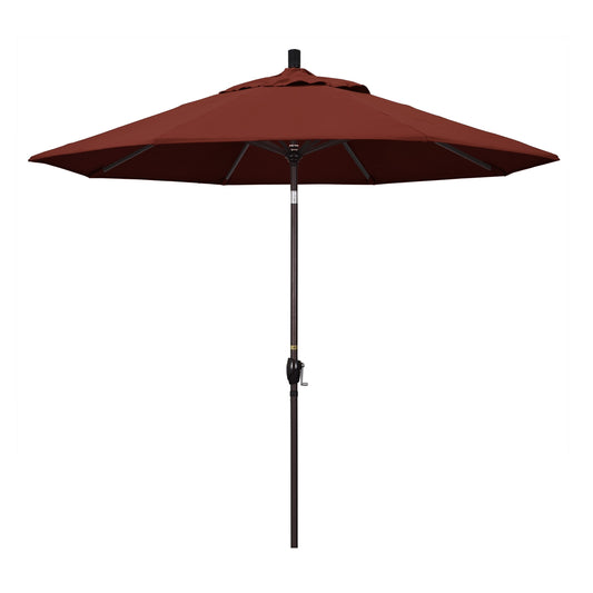 9' Market Style Outdoor Umbrella with Wind Vent Canvas Henna
