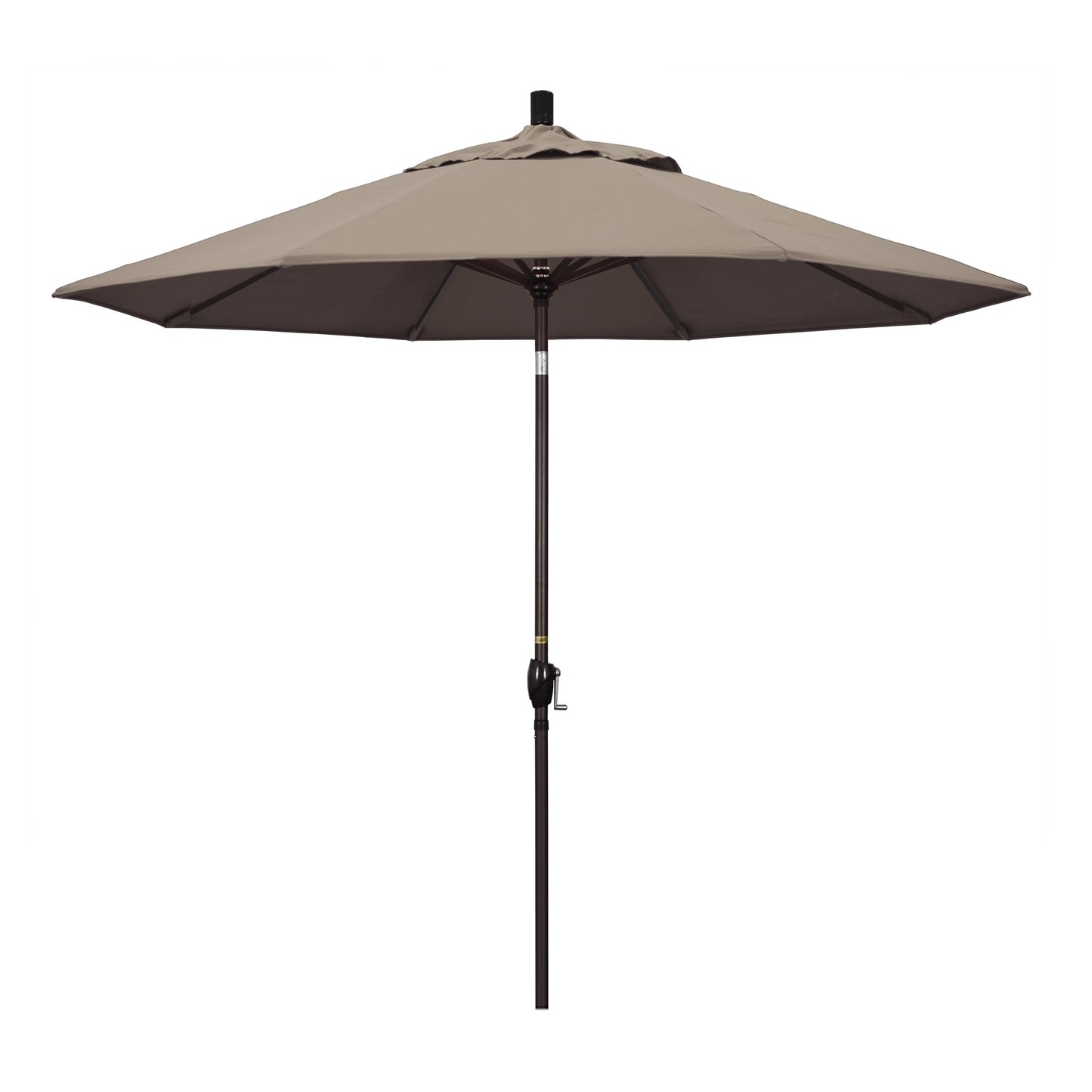 9' Market Style Outdoor Umbrella with Wind Vent Canvas Taupe