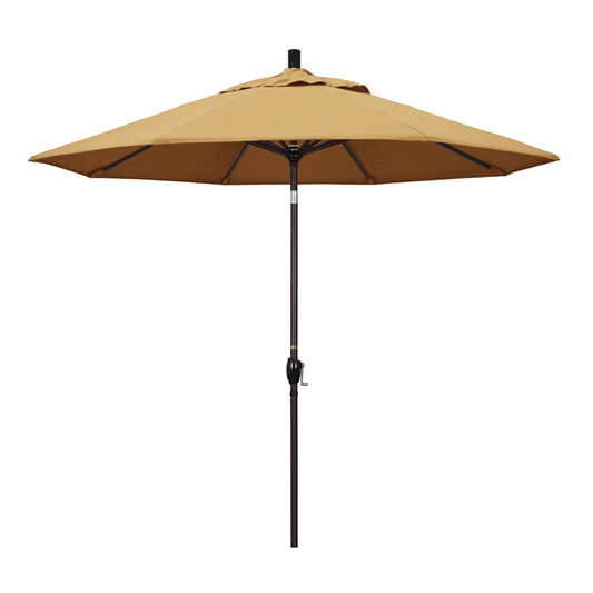 9' Market Style Outdoor Umbrella with Wind Vent Canvas Wheat