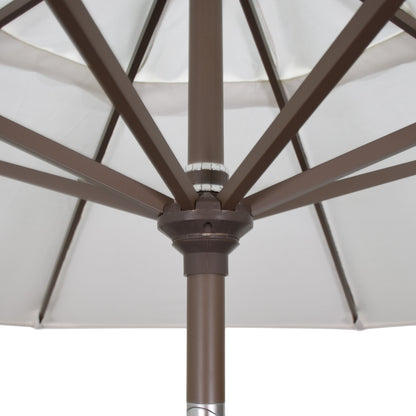 9' Market Style Outdoor Umbrella with Wind Vent Canvas Taupe