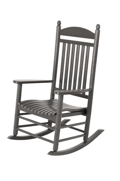 jefferson recycled plastic rocker chair  slate grey