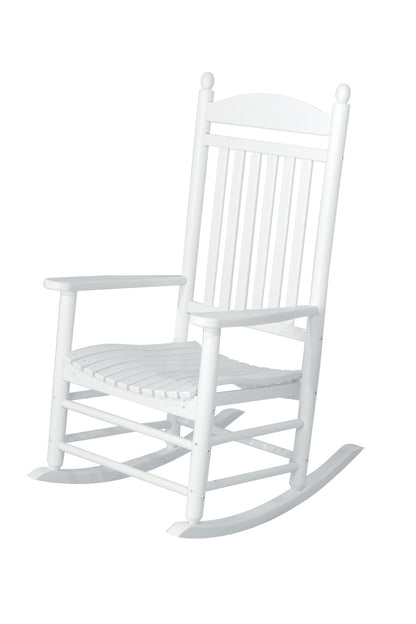 jefferson recycled plastic rocker chair  white