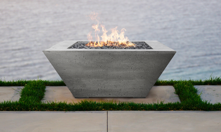 Prism Lombard Modern Concrete Fire Table