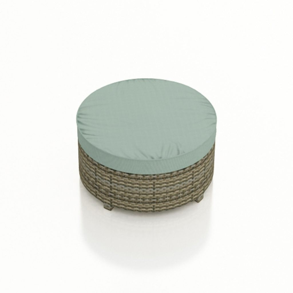 Malibu Large Round Ottoman Replacement Cushion All Backyard Fun