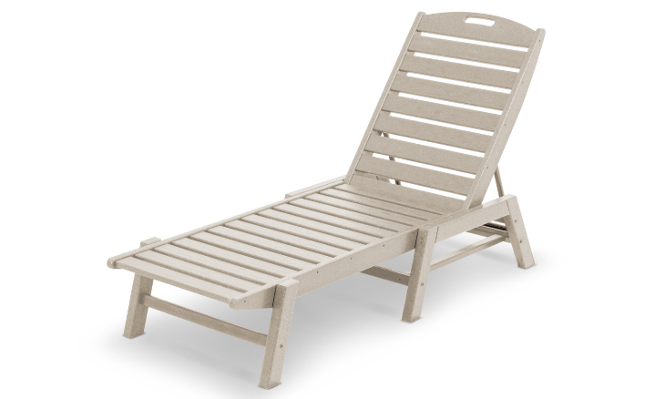 POLYWOOD Nautical Chaise Stackable