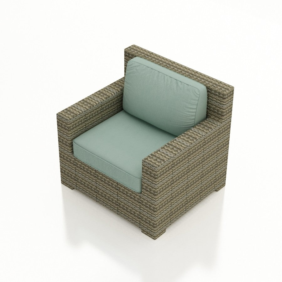 Club Chair in willow weave with Canvas Spa
