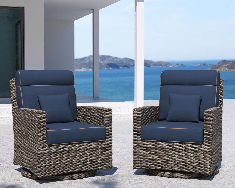 Universal High Back Swivel Glider Willow Thick - 2 Pack