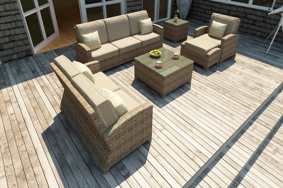 Bainbridge 3 Seater Sofa Lifestyle (Spectrum Mushroom with Spectrum Sand Welt)