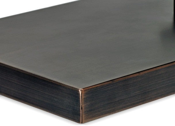 Oil Rubbed Bronze Stainless Steel Rectangular Burner Pan Cover 
